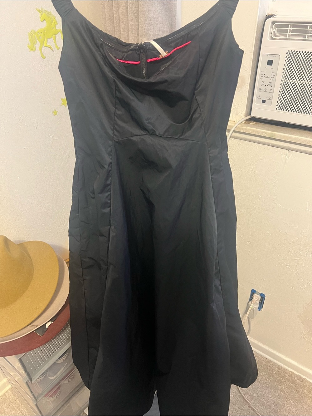 Free People Black Maxi Dress with Subtle Scoop Neck